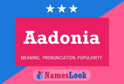 Aadonia Name Poster