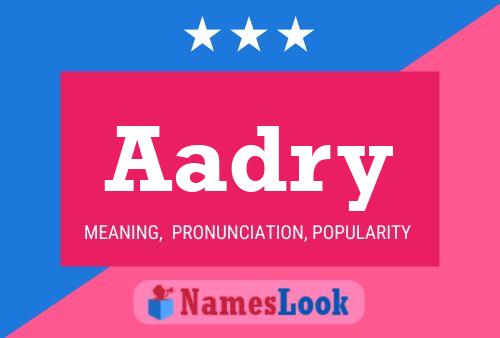 Aadry Name Poster