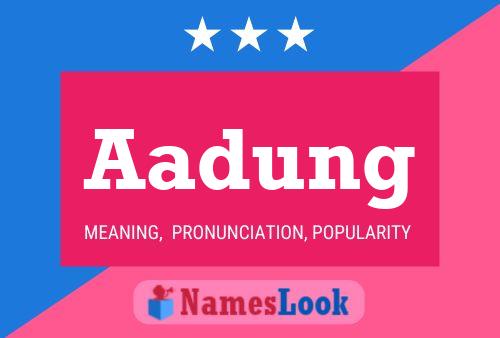 Aadung Name Poster