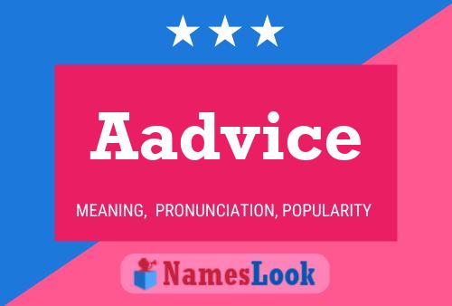 Aadvice Name Poster