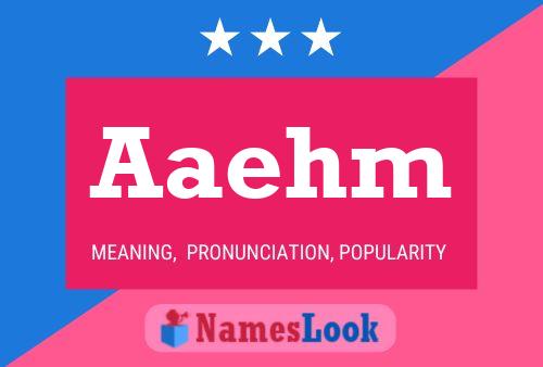 Aaehm Name Poster