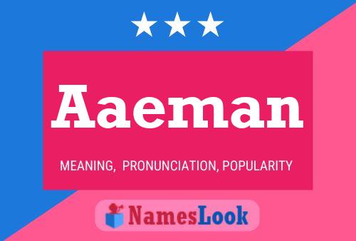 Aaeman Name Poster