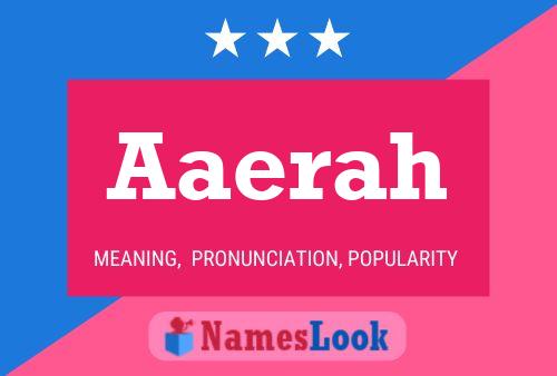 Aaerah Name Poster