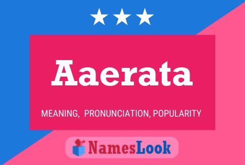 Aaerata Name Poster