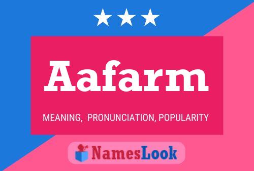 Aafarm Name Poster