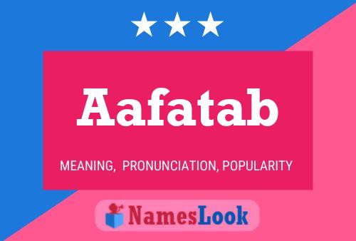 Aafatab Name Poster