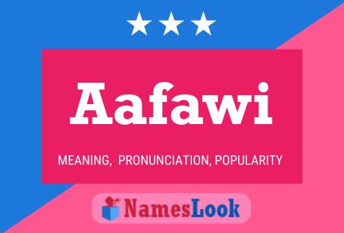 Aafawi Name Poster