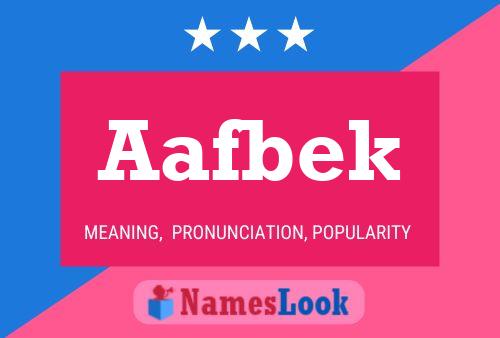 Aafbek Name Poster