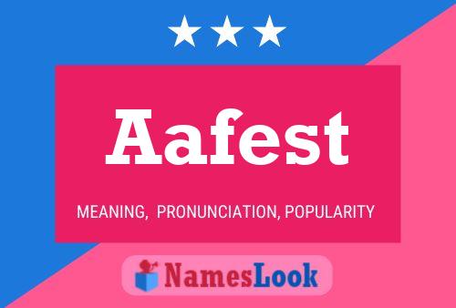 Aafest Name Poster