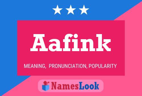 Aafink Name Poster