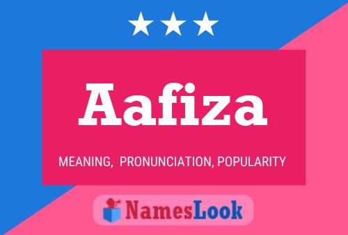 Aafiza Name Poster