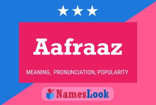 Aafraaz Name Poster