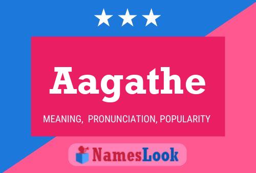 Aagathe Name Poster