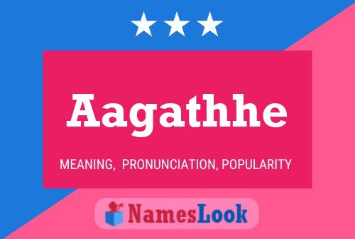 Aagathhe Name Poster