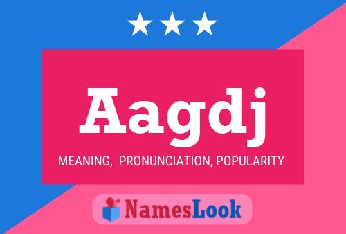 Aagdj Name Poster