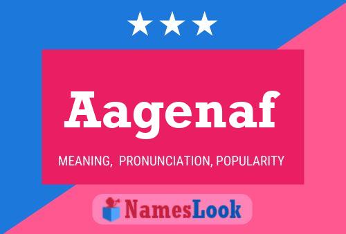 Aagenaf Name Poster