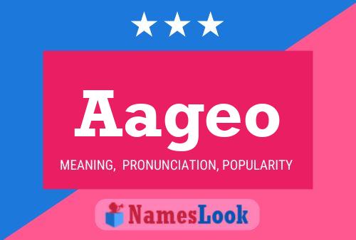 Aageo Name Poster