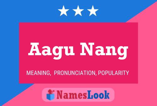 Aagu Nang Name Poster