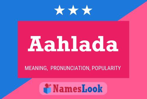 Aahlada Name Poster