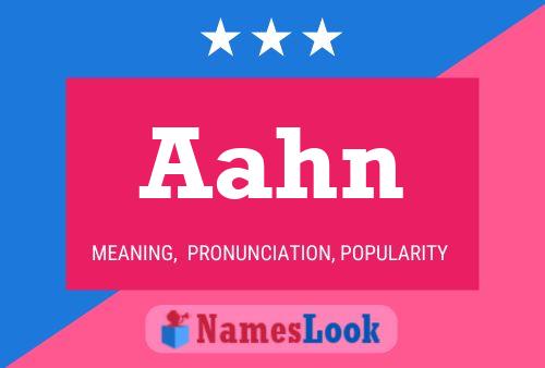 Aahn Name Poster