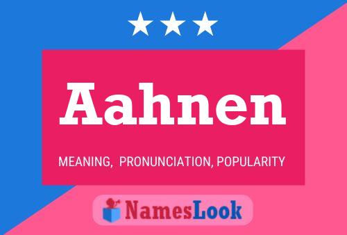 Aahnen Name Poster