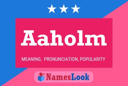 Aaholm Name Poster