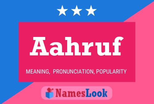 Aahruf Name Poster