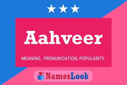 Aahveer Name Poster