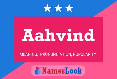 Aahvind Name Poster