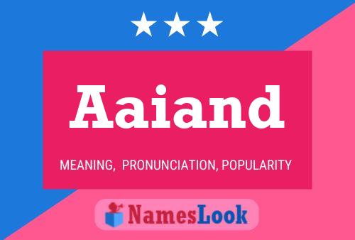 Aaiand Name Poster