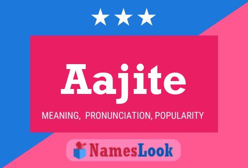 Aajite Name Poster