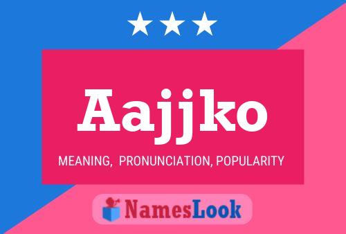 Aajjko Name Poster