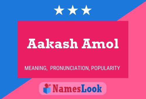 Aakash Amol Name Poster