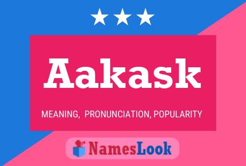 Aakask Name Poster