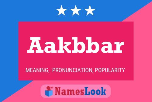 Aakbbar Name Poster