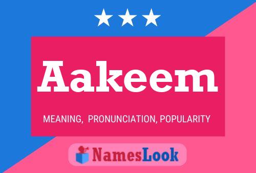 Aakeem Name Poster