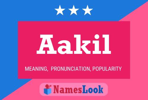 Aakil Name Poster