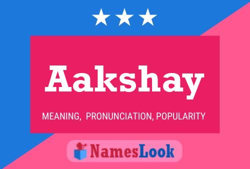 Aakshay Name Poster