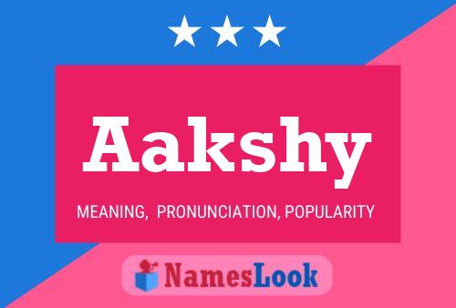 Aakshy Name Poster