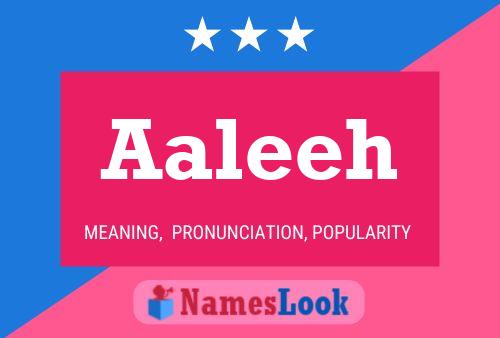 Aaleeh Name Poster