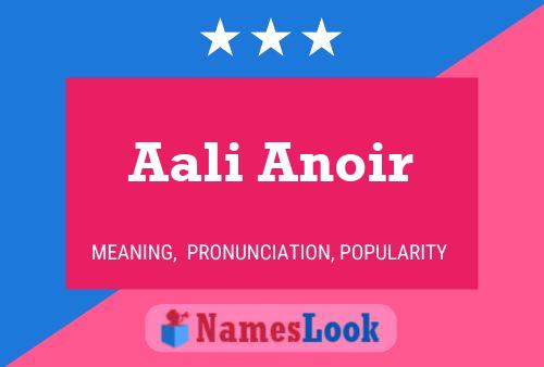 Aali Anoir Name Poster