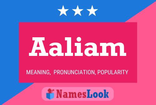 Aaliam Name Poster