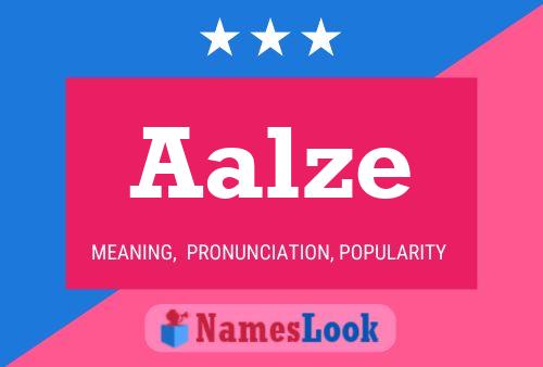 Aalze Name Poster