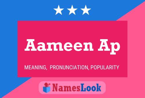 Aameen Ap Name Poster