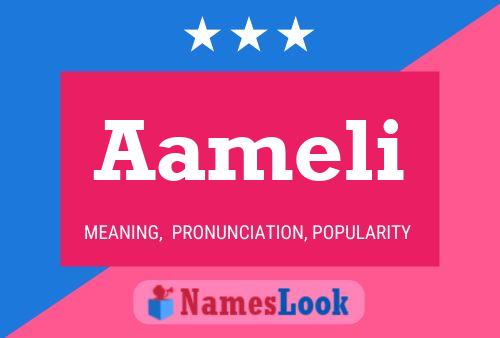 Aameli Name Poster