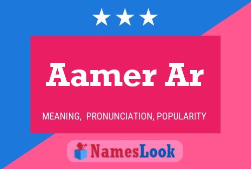 Aamer Ar Name Poster