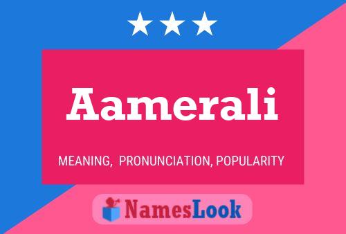 Aamerali Name Poster