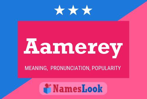 Aamerey Name Poster