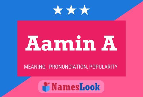 Aamin A Name Poster