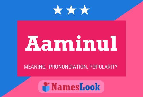 Aaminul Name Poster